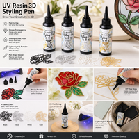 TIMESRUI - Bolígrafo de Resina UV de 20 ml para Delineado, Potente, Especialmente Diseñado para Manualidades con Resina y Decoración de Joyas y Colgantes