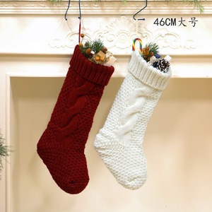 Calcetines Navideños SOLPOP con Logotipo Bordado Personalizado, Bolsa de Regalo Tejida para Fiestas, Adorno Decorativo para el Hogar, Calcetín Navideño con Dulces de Santa Claus - Product Image 4