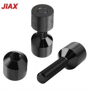 JIAX iki delik pimleri seti 1-1/8 "alüminyum 6061 2 delik flanş hizalama Pin siyah