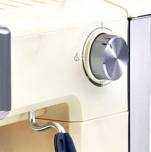 Machine à expresso électrique intelligente 20 bars, beige, semi-automatique, fonction de chauffe rapide, plastique pour hôtel - Product Image 6