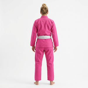 Ensemble de kimonos de Jiu-Jitsu les plus vendus, kimonos de Jiu-Jitsu pour adultes, rose, avec ceinture blanche - Product Image 4