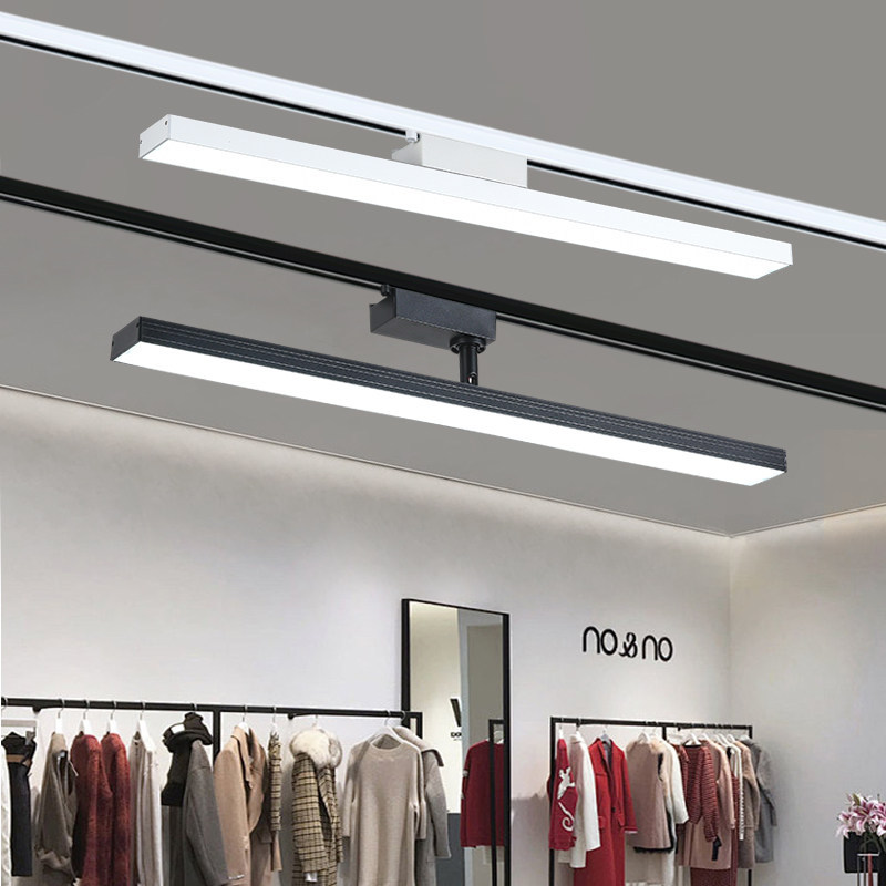 Commercial Lighting Track Light Adjustable Color Temperature Clothing Store Showroom Hotel Gallery Ceiling Linear Pendant Lamp