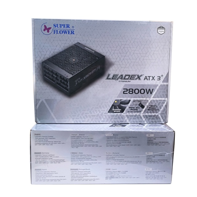 SuperFlower LEADEX TITANIUM 2800W ATX3.1 Power Supply 12VHPWR 80PlusTitanium Fully Modular ATX PSU for Desktop PC AI Workstation