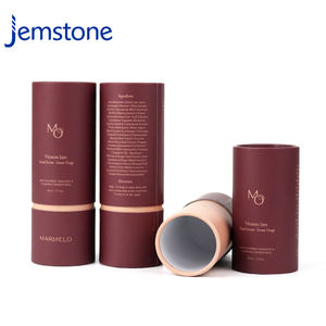 Caja Cilíndrica con Estampado Dorado con Logotipo OEM ODM para Polvo Suelto, Envase de Tubo de Papel Kraft para Cosméticos - Product Image 5