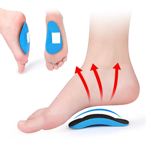 Sol Dalam Sepatu Memory Foam Setengah Pad, Korektif, Peredam Guncangan, untuk Kaki Valgus, Kaki Rata, Penyangga Lengkung Kaki, Perawatan Fasciitis - Product Image 3