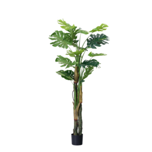 Monstera Deliciosa, arbre décoratif en bonsaï, plantes en plastique, pots, aménagement paysager, plantes modernes, plantes d'intérieur, plantes artificielles - Product Image 5
