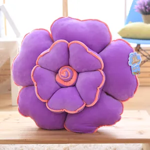 3D pelúcia brinquedo bonito rosa flor forma sofá almofada recheado travesseiro para Festival presente