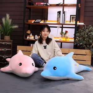 Océan Créature Géant <span class=keywords><strong>Dauphin</strong></span> Animal En <span class=keywords><strong>Peluche</strong></span> Animal De Mer Jouets Grand Animal Squishy Oreiller Maison Lit Décoration - Product Image 2