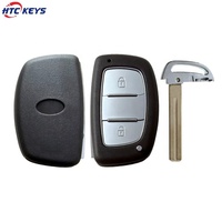 Coque de clé de voiture à 2 boutons avec lame TOY48 sans batterie pour clés de véhicules Hyundai