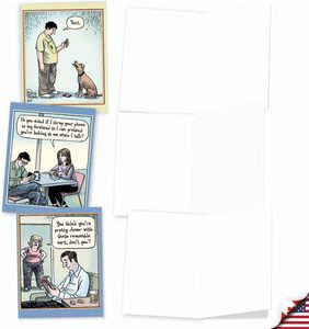 Divertido Juego <span class=keywords><strong>de</strong></span> <span class=keywords><strong>Tarjetas</strong></span> <span class=keywords><strong>de</strong></span> Humor Variadas <span class=keywords><strong>para</strong></span> Todas las Ocasiones, en Caja, 4 x 5.12 Pulgadas, con Sobres, Dibujos Animados y Cómics <span class=keywords><strong>para</strong></span> Hombres y <span class=keywords><strong>Mujeres</strong></span> - Product Image 4