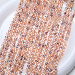 Perles de riz d'eau douce naturelles en forme de bouton, style antique, faites à la main, pour la confection de coiffures, vente en gros, 37 trous, perles de riz d'eau douce dispersées - Product Image 4