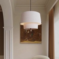 Wabi Sabi japonya bez kolye ışıkları oturma odası restoran mutfak yemek avize Led E27 ışık ev dekorasyonu
