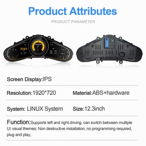 New 12.3" <b>Car</b> Digital Cluster Instrument <b>for</b> Porsche Cayenne 2011 2017 Auto LCD Dashboard <b>Speedometer</b> Tachometer Ghost Screen - Product Image 4