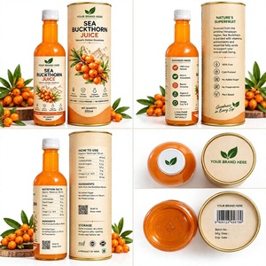 Jus de fruit d'argousier premium 500ml – Extrait naturel de baies de l'Himalaya – Sans sucre ajouté – Formule bien-être à base de plantes – Argousier naturel - Product Image 1
