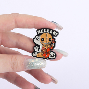 Phim Kinh Dị Trickr Điều Trị Men Pins <span class=keywords><strong>Sams</strong></span> Quy Tắc của Halloween Bí Ngô Lollipop Trâm Cài Ve Áo Huy Hiệu Đồ Trang Sức Quà Tặng Cho Bạn Bè - Product Image 4