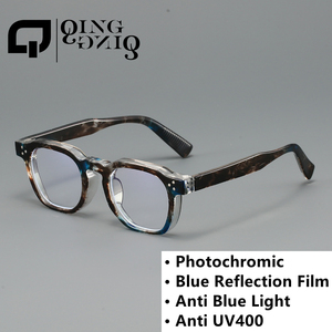 Lentes fotocromáticas anti luz azul, <span class=keywords><strong>gafas</strong></span> <span class=keywords><strong>de</strong></span> <span class=keywords><strong>sol</strong></span> que cambian <span class=keywords><strong>de</strong></span> color para hombre, unisex, fotogris, antirreflejos, ópticas, para exteriores, protección solar - Product Image 2