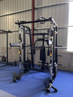TOPTONS Equipo Comercial de Fitness Integral Entrenador Multifuncional Máquina Smith y Jaula de Sentadillas para Gimnasio y Musculación