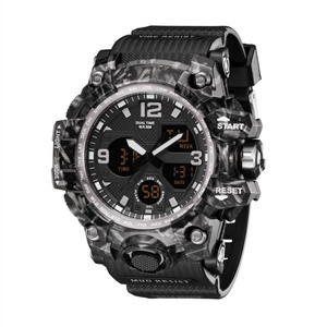 นาฬิกาข้อมือผู้ชาย SHUAIKE ระบบควอตซ์ดิจิตอล แสดงเวลาสองระบบ กันน้ำ 5 บาร์ สไตล์คาวบอย สำหรับเล่นกีฬา - Product Image 2