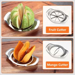 Extra Sharp 8 Blades Manual Stainless Steel Cutter Easy Grip Handle Lightweight Fruti Corer High Quality Metal Material - Product Image 4