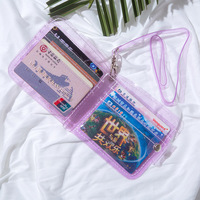 Dompet Kartu PVC Pendek Gaya Korea untuk Instagram, Tempat Kartu Identitas & Dompet Leher Wanita - Dompet Koin & Tempat Kartu Portabel Tersedia