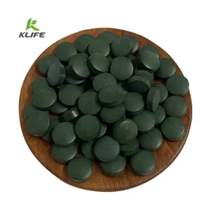 Suplemen Perawatan Kesehatan Tablet Spirulina Organik Bersertifikat Food Grade Chlorella Blend Tablet