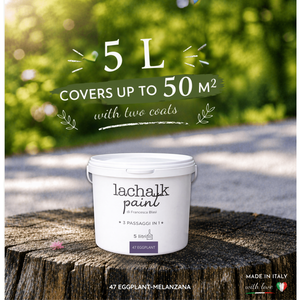 47 EGGPLANT 5lt LaChalk the evolution of <b>chalk</b> paint Where <b>chalk</b> meets resin: Hybrid <b>Chalk</b> Resin Paint made in Italy - Product Image 2