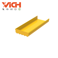 Connecteur de système de chemin de câbles à fibres optiques Vichnet jaune 120 240 360 MM pour capuchon d'extrémité de conduit de câbles de centre de données ABS PVC
