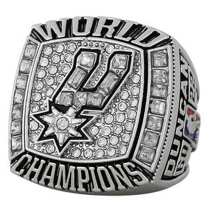 2003 San Antonio <span class=keywords><strong>Spurs</strong></span> Campeonato Anel para Homens Clássico NB Liga Diamante Gemstone Anel para Aniversários Moda Jóias - Product Image 2