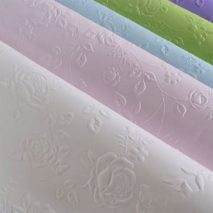 Nuevo papel de regalo impermeable con diseño de rosas en relieve 3D, elegante papel de embalaje, papel de revestimiento interior para ramos, para floristas - Product Image 4