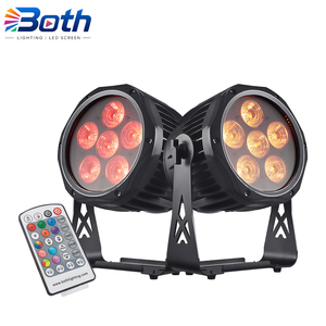 Outdoor RGBWA UV Battery Wash Light 6x18W IP65 Wireless DMX for Wedding Event - Product Image 1