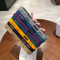 Étui de téléphone portable de luxe mat dépoli avec support magnétique pour objectif pour iPhone 18 17 16 15 14 13 12 11 Pro Max