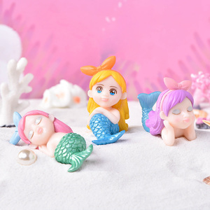 Figuras de Sirena en Miniatura de Plástico, Adornos para Manualidades, Acuario, Pecera, Jardín de Hadas, Accesorios de Escritorio, Decoración - Product Image 3