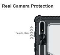 Housses de tablette antichoc Nillkin pour Samsung Tab S7 avec étui à rabat en cuir protecteur Camara avec béquille pour Tab S8 S8Plus