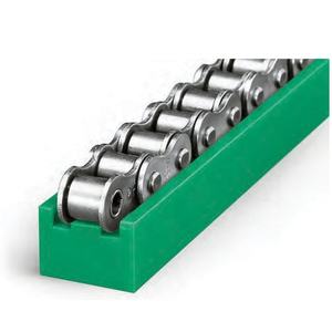 Guide-chaîne simple 08B 10B en acier <span class=keywords><strong>galvanisé</strong></span> profil C avec <span class=keywords><strong>rail</strong></span> à rouleaux en plastique - Product Image 4