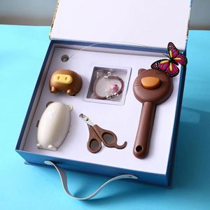 Pet <b>Gift</b> <b>Set</b> Cartoon Washable Lint Roller-Portable Detachable Reusable Personalized Silk Screen Printed Plastic Holiday-Themed - Product Image 2