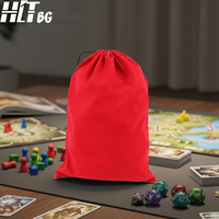 Sac en velours à cordon coulissant avec logo personnalisé pour l'emballage cadeau et le rangement des dés et jetons de jeux de société
