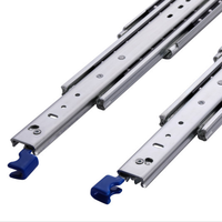 Glissières de tiroir à usage intensif pour véhicule de verrouillage à extension complète à 3 couches d'usine personnalisée OEM 227kg