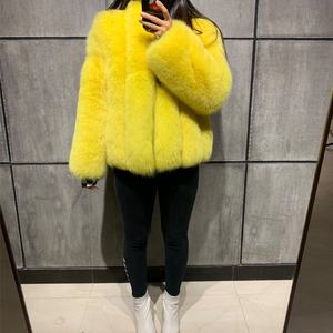 <span class=keywords><strong>Giacca</strong></span> invernale calda per ragazze cappotto di <span class=keywords><strong>pelliccia</strong></span> per donna - Product Image 4