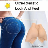 Pantalon en silicone Fesses Fesses Shaper Contrôle Shorts Réaliste Rembourré Push up Hip Améliorer Sous-vêtements pour Cosplay Drag Queen