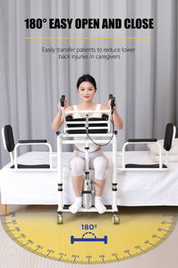 多機能油圧式モバイルベッドサイドシフター高齢者ケアトイレアシストホイールシートベルト無効トランスファー車椅子 - Product Image 4