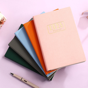 Planificador diario bilingüe 2025, organizador de 365 días, esquinas redondeadas, encuadernación cosida con hilo, Impresión de logotipo personalizado, diario de gestión del tiempo - Product Image 1