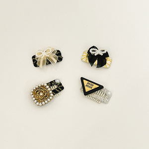 Small Dog <b>Bow</b> Hair Accessories Marzis Nose Bridge Pet Bangs Hair <b>Clips</b> Anti-Licking Solid Pattern All Seasons - Product Image 5