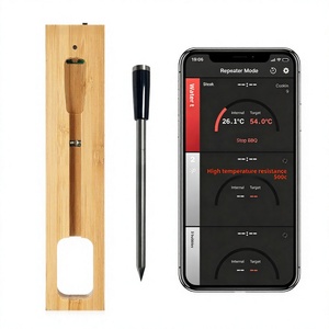 <span class=keywords><strong>Thermomètre</strong></span> de cuisine <span class=keywords><strong>sans</strong></span> <span class=keywords><strong>fil</strong></span> Bluetooth transfrontalier 2026 le plus vendu pour fours, cuisinières et friteuses <span class=keywords><strong>à</strong></span> air, Chine CXL001-C - Product Image 1