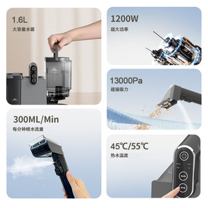 Sofa Cleaner Vacuum With 500W Power 950ml Waste Tank 1600ml Water Tank For Carpet Mattress Mite Removal - Product Image 4