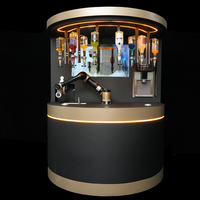 Robot barman entièrement automatique à 6 axes, distributeur de cocktails, paiement par carte de crédit, refroidissement thermoélectrique, écran tactile