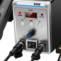 Station de Soudage Pistolet à Air Chaud Affichage LED 858D / 8586, Température Réglable, Numérique