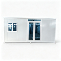 Kits de maison préfabriquée de luxe en conteneur, avec structure stable, en matériaux naturels bruts, type chalet en rondins, 3 chambres