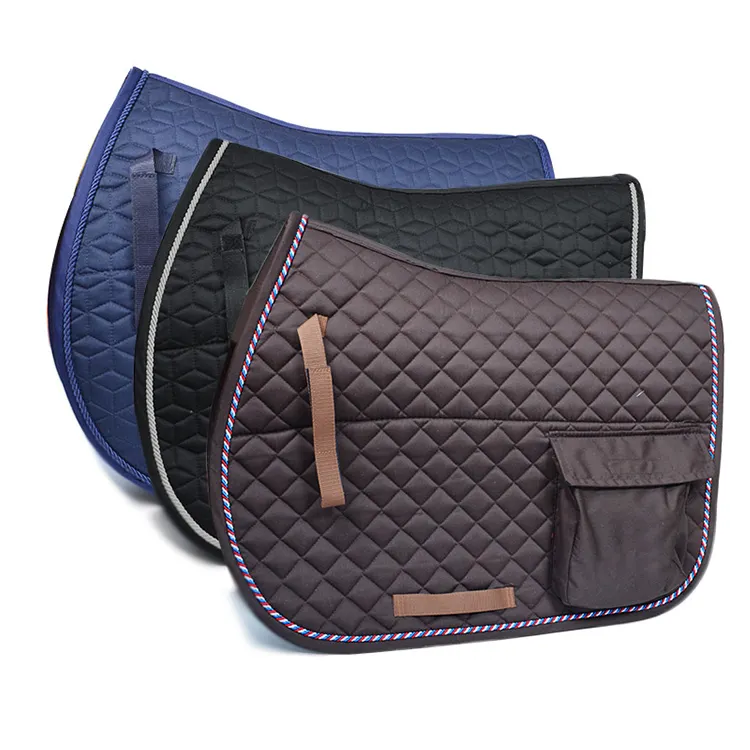 Custom Made Riding Dressage Cavalo Saddle Pads Atacado Moda Elegante Cavalo Produtos Horsing Equipment show