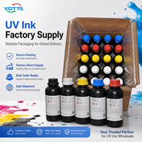 Encre UV industrielle pour imprimante à plat Ricoh Gen5 Gen6 CMYK LC LM Blanc Vernis pour impression grand format