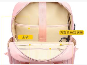 In bianco zaini campus eco-friendly economici adolescenti sacchetti di scuola della ragazza su ordine a buon mercato pianura <span class=keywords><strong>donna</strong></span> di colore <span class=keywords><strong>rosa</strong></span> zaino - Product Image 2